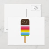 Carte Postale Icecream Lolly Pop multicolore (Devant / Derrière)