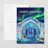 Carte Postale ICEHOTEL Jukkasjärvi Suède (Devant / Derrière)