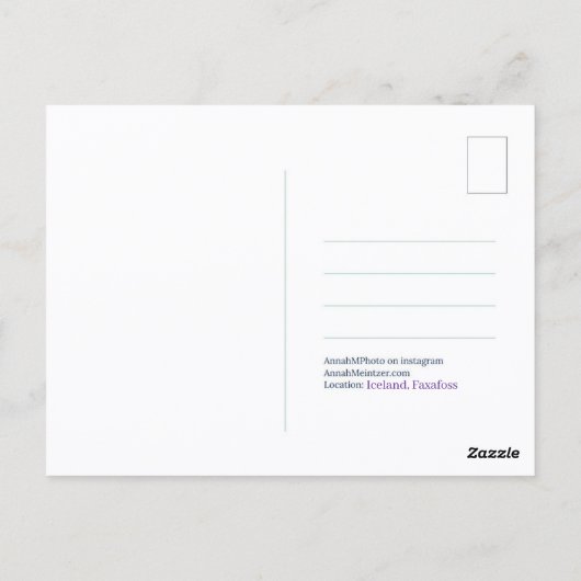 Carte Postale Iceland Postcard (Dos)