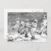 CARTE POSTALE ICEPAGE DES OURS POLAIRES (Devant / Derrière)