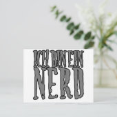 Carte Postale Ich Bin Ein Nerd (Debout devant)
