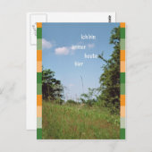 Carte Postale Ich bin immer heute hier (Devant / Derrière)