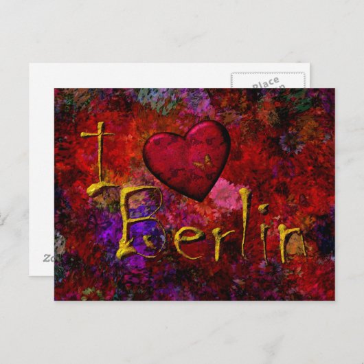 Carte Postale Ich Liebe Berlin (Devant / Derrière)