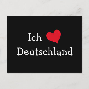Carte Postale Ich liebe Deutschland