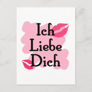 Carte Postale ich liebe dich