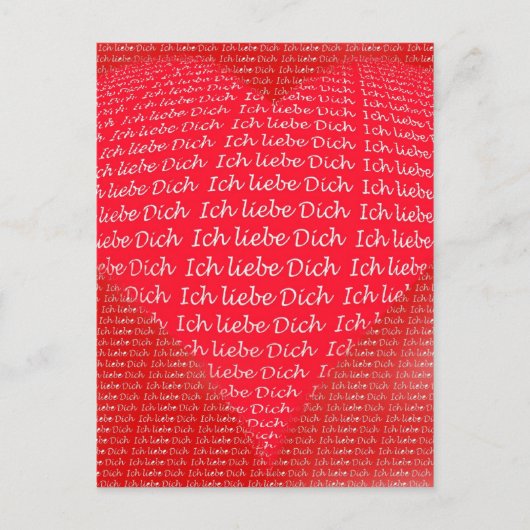 Carte Postale Ich liebe Dich (Devant)