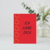 Carte Postale Ich Liebe Dich - Postkarte (Debout devant)