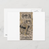 Carte Postale Ichikawa Ebizō (Devant / Derrière)