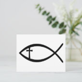 Carte Postale Ichthus Christian Fish (Debout devant)