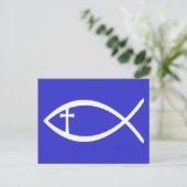 Carte Postale Ichthus Christian Fish (Debout devant)