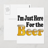 Carte Postale Ici pour la bière (Devant / Derrière)