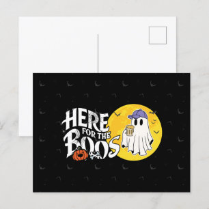 Carte Postale Ici pour les Boos   Boire et obtenir votre Spook