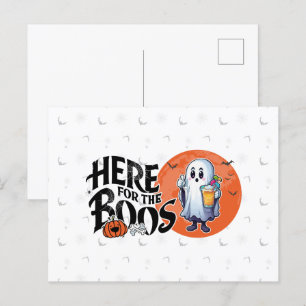 Carte Postale Ici pour les Boos   Boire et obtenir votre Spook