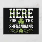 Carte Postale Ici Pour Les Shenanigans Irlande St. Patrick (Devant)
