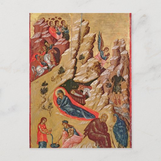 Carte Postale Icon depicting the Nativity (Devant)
