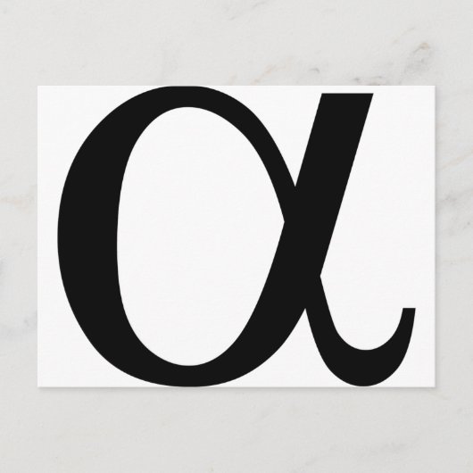 Carte Postale icône alpha a (Devant)