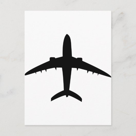 Carte Postale icône avion avion (Devant)