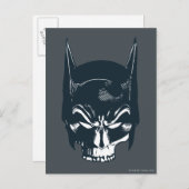 Carte Postale Icône Batman Cowl/Skull (Devant / Derrière)
