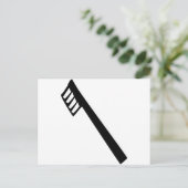 Carte Postale icône brosse à dents (Debout devant)