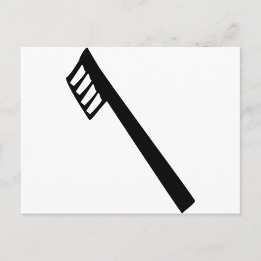 Carte Postale icône brosse à dents (Devant)