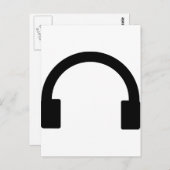 Carte Postale icône casque (Devant / Derrière)