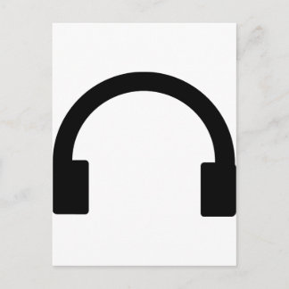 Carte Postale icône casque