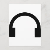 Carte Postale icône casque (Devant)