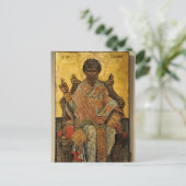 Carte Postale Icône chrétienne orthodoxe de Saint-Spyridon (Debout devant)