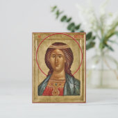 Carte Postale Icône chrétienne orthodoxe de St. Barbara (Debout devant)