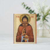 Carte Postale Icône chrétienne orthodoxe de St Ilya Muromets (Debout devant)