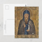 Carte Postale Icône chrétienne orthodoxe de Zadonsk (Devant / Derrière)