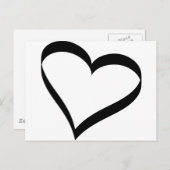 Carte Postale icône coeur (Devant / Derrière)
