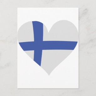 Carte Postale Icône coeur de Finlande