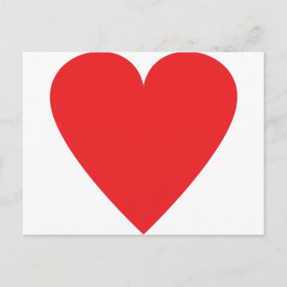 Carte Postale icône coeur rouge