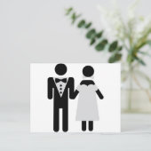 Carte Postale icône couple nuptial (Debout devant)
