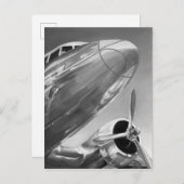 Carte Postale Icône d'aviation : Vue de -Fin (Devant / Derrière)