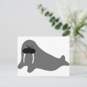 Carte Postale icône de bande dessinée walrus (Debout devant)