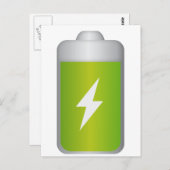 Carte Postale Icône de batterie lithium-ion (Devant / Derrière)