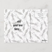 Carte Postale Icône de calmar noir (Dos)