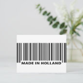 Carte Postale icône de code-barres en hollande (Debout devant)