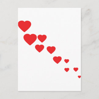 Carte Postale icône de coeur volant