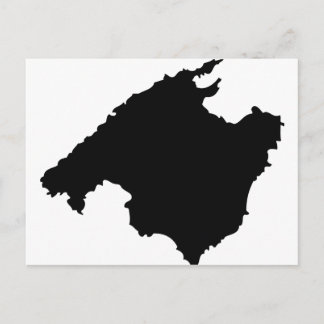 Carte Postale icône de contour de mallorca