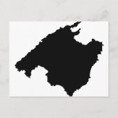 Carte Postale icône de contour de mallorca (Devant)