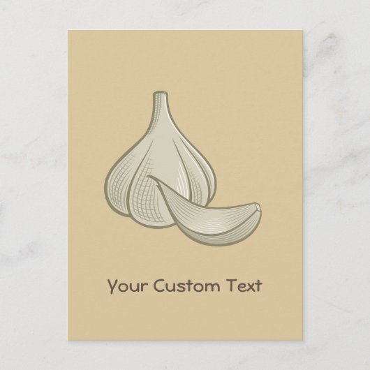 Carte Postale Icône de coupe d'ail (Devant)