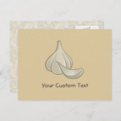 Carte Postale Icône de coupe d'ail (Devant / Derrière)