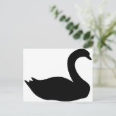 Carte Postale icône de cygne noir (Debout devant)