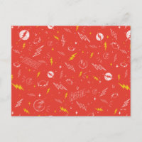 Icône de la foudre Flash et motif doodle