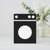 Carte Postale icône de la machine à laver (Debout devant)