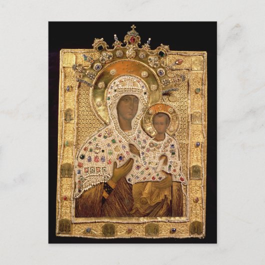 Carte Postale Icône de la Vierge, monastère de Smolenskaja (Devant)