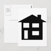 Carte Postale icône de maison (Devant / Derrière)